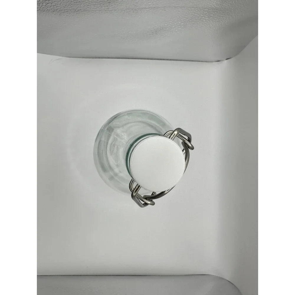 IKEA KORKEN Clear Glass Bottle with Stopper 34oz 1L Swing Top Airtight Lid